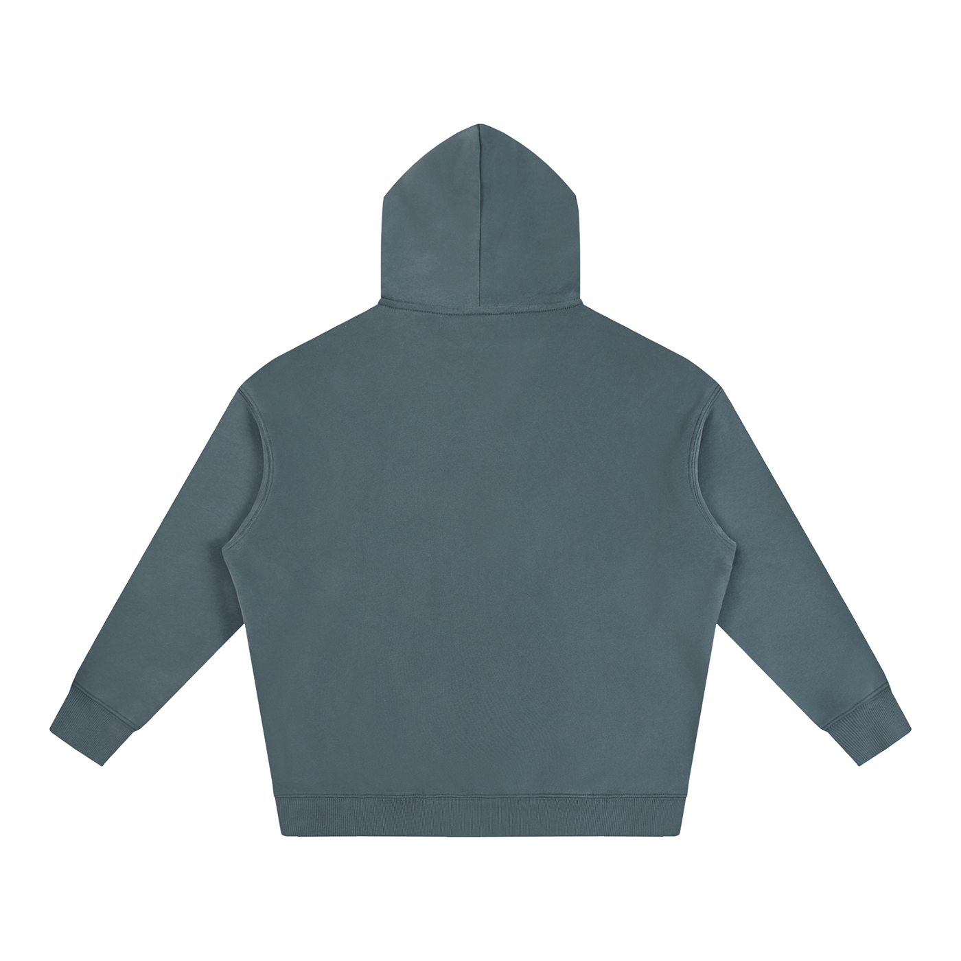 Best Cat Dad Ever Retro Sunset Hoodie in Gray Blue, back view.