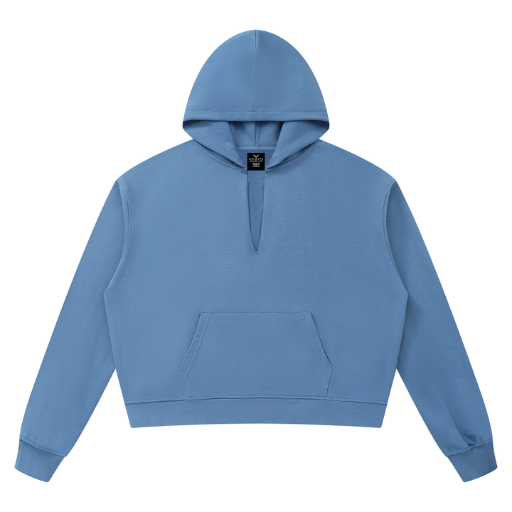 men hoddies Unisex Boxy Raw Edge Hoodie