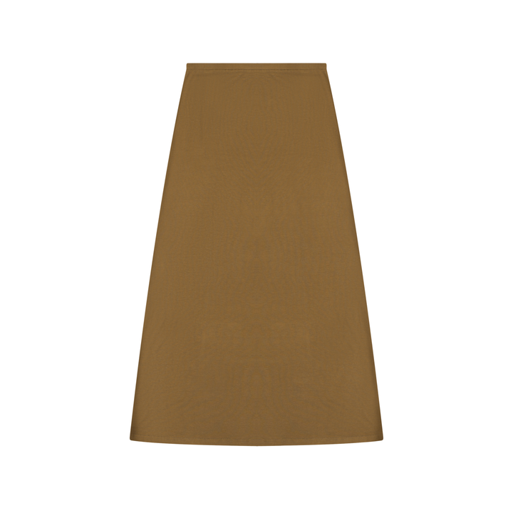 Women SKIRT Solid Color Knit Maxi Skirt