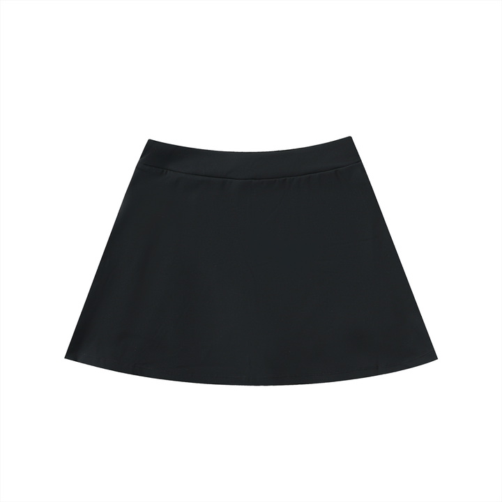 WOMEN SKIRT High-Waist Pocketed A-Line Skirt