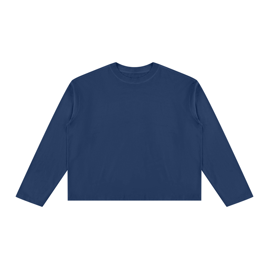 women t shirt Vintage Wash Long Sleeve Boxy T-Shirt