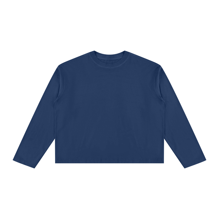 women t shirt Vintage Wash Long Sleeve Boxy T-Shirt