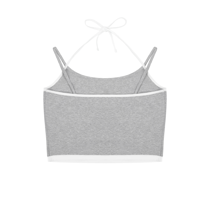Contrast TANKTOP Binding Halter Tank Top