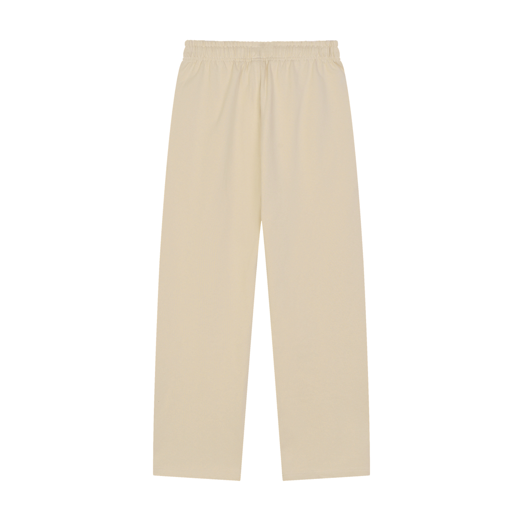 WOMEN PENT Solid Color Straight-Leg Sweatpants