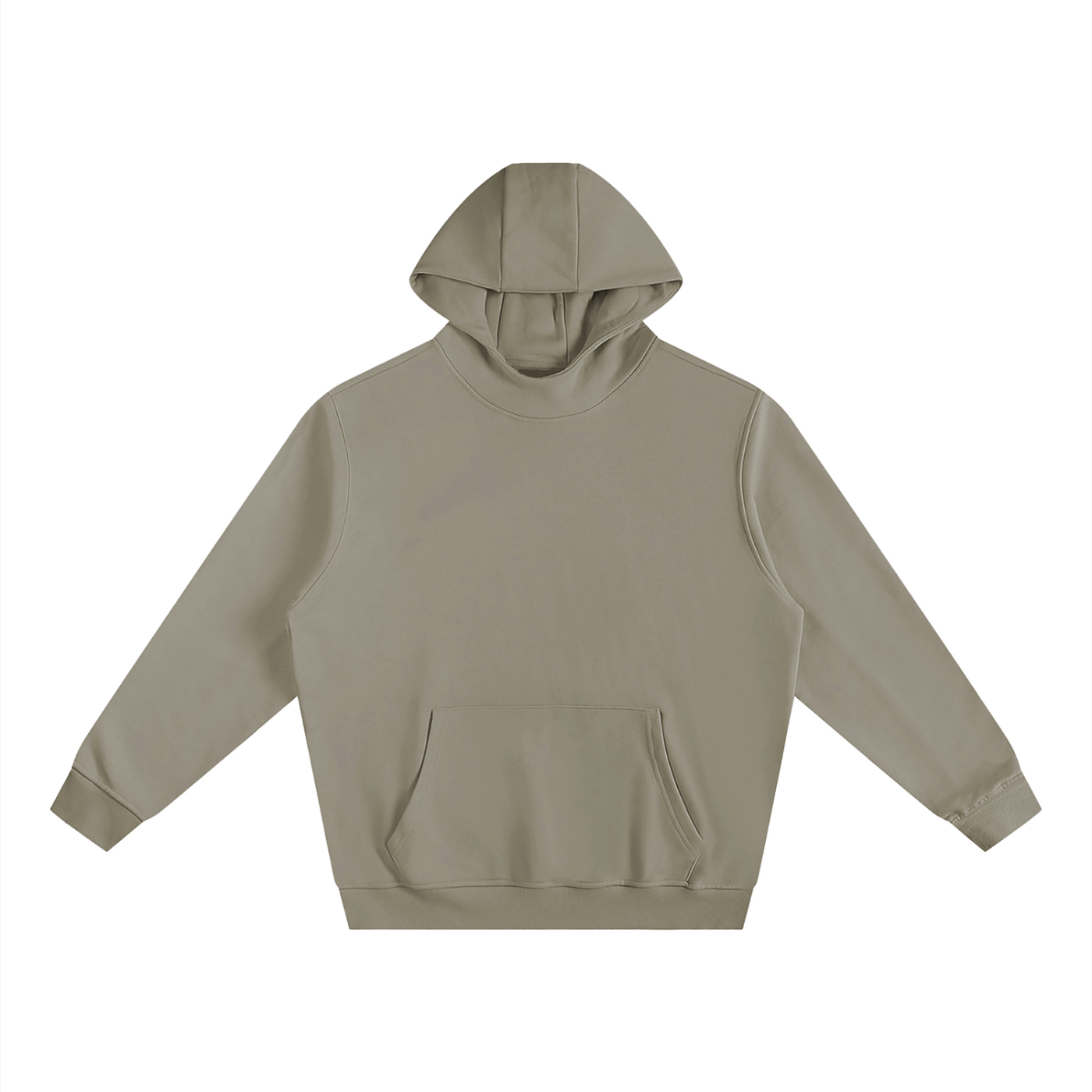 men brand Fleeced High Neck Hoodie