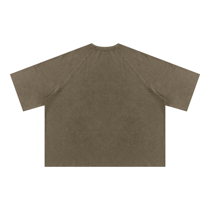 men t shirt Unisex Mineral Wash Boxy Waffle T-Shirt
