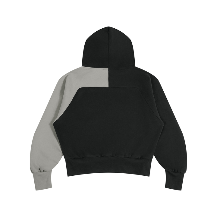 men hoddies  Color-Block Fleece Hoodie