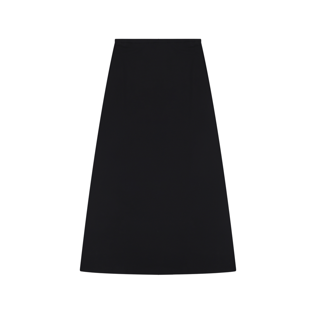 Women SKIRT Solid Color Knit Maxi Skirt