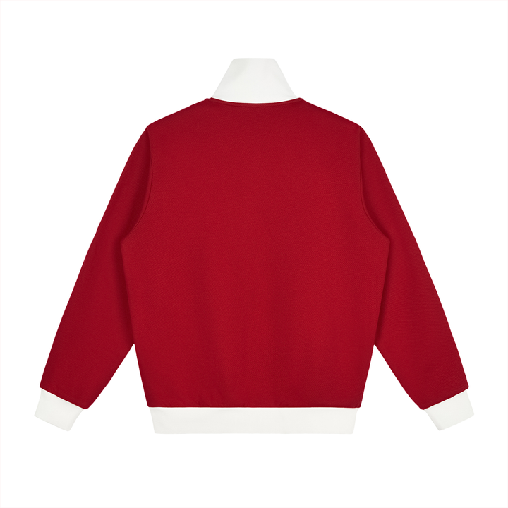WOMEN COAT AND JACKET Contrast Side Stripe Fleece Track Jacket