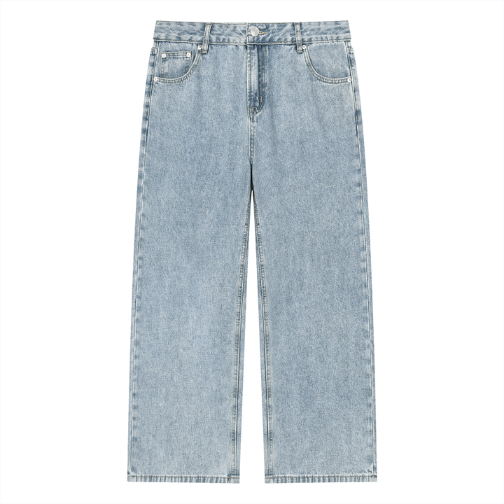 men brand Vintage Wash Straight Leg Jeans