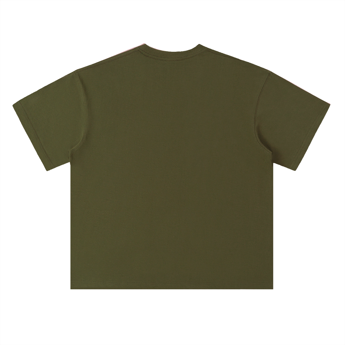 I Suck At Hiking Funny Cartoon Bear Tee in Jungle Green, back view.