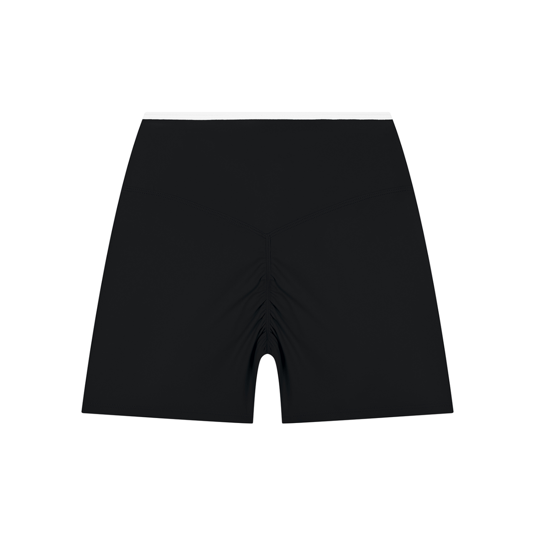 Women’s gym wear High Rise Color Block Yoga Shorts