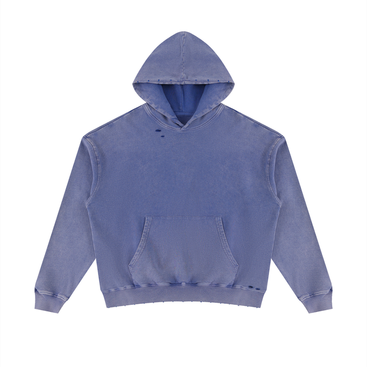 WOMEN HODDIES  Mineral Wash Distressed Hoodie