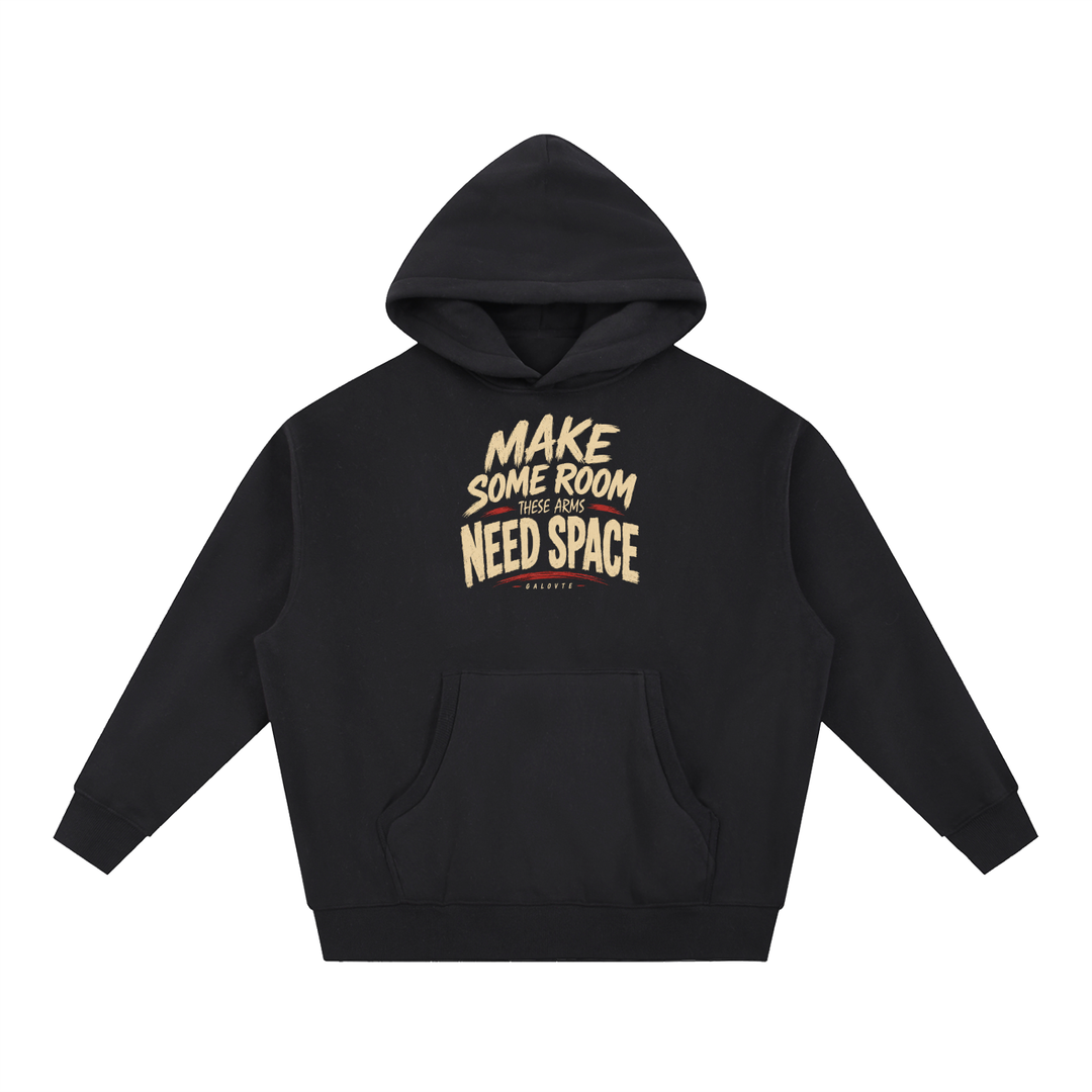 men graphics Essential Oversized Boxy Fit Fleece Hoodie