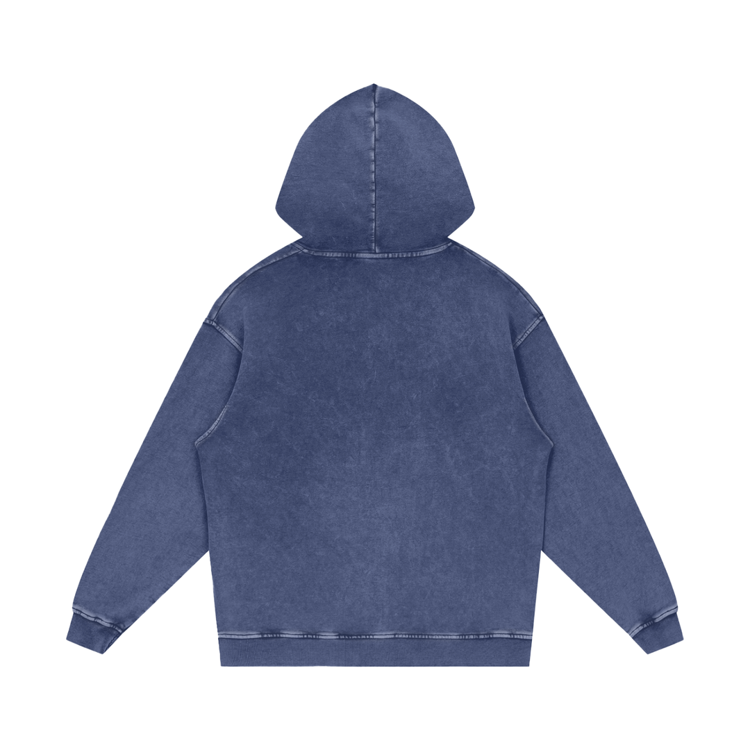 MEN HODDIES Snow Washed Loose Cotton Hoodie