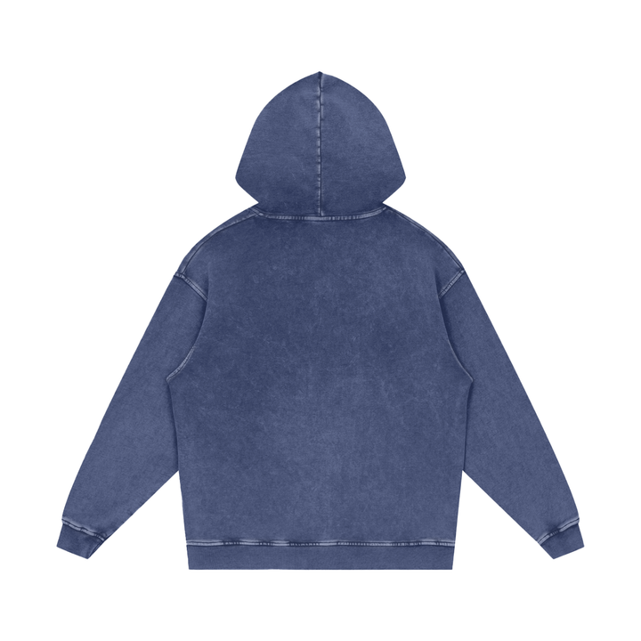 MEN HODDIES Snow Washed Loose Cotton Hoodie