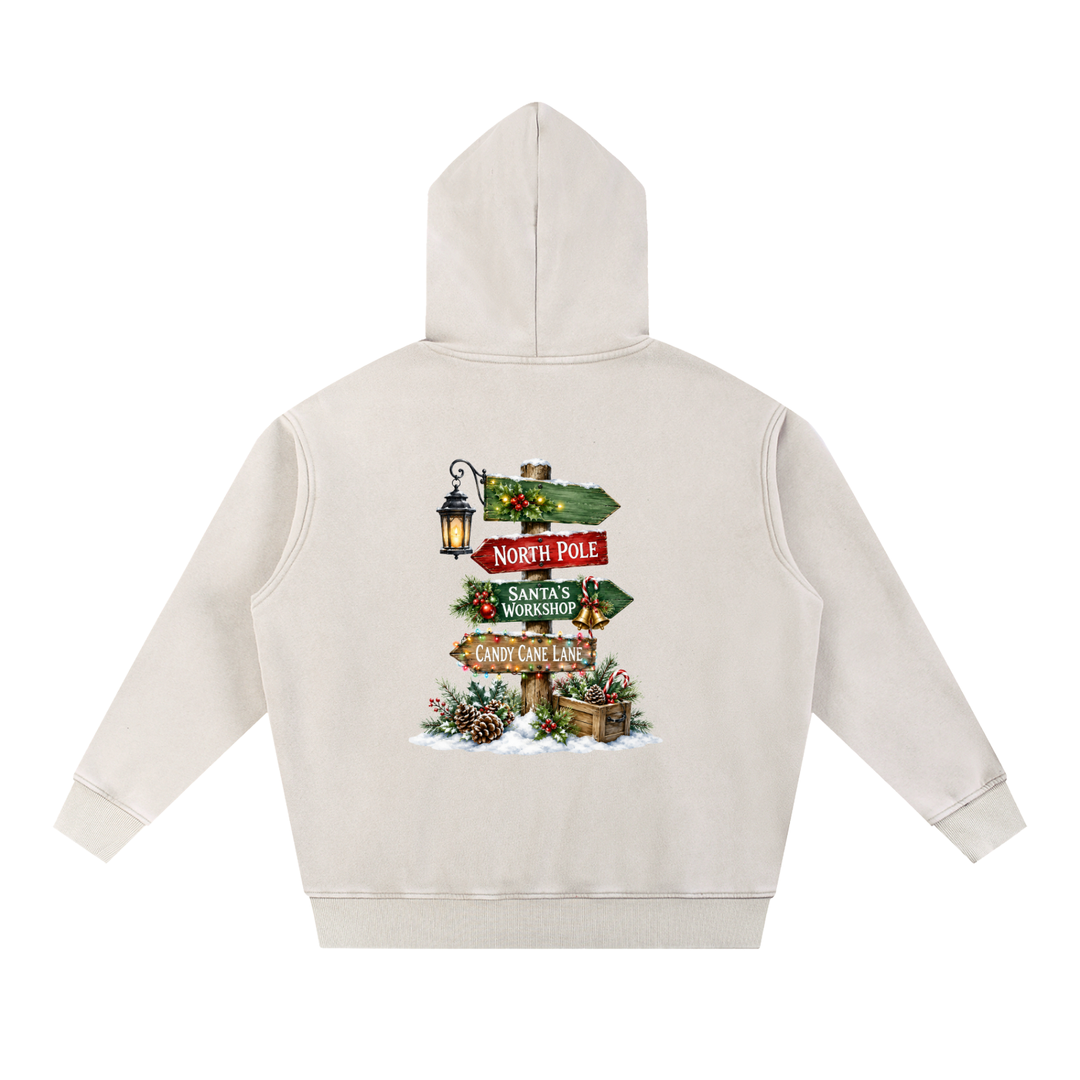 women graphic Snow Wash Fleece Oversize Hoodie