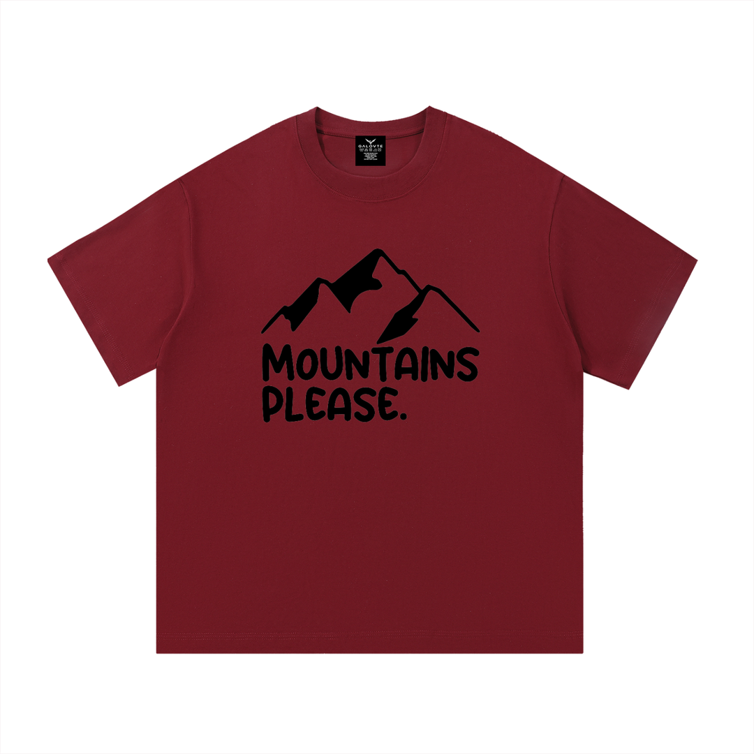 hiking lover Mountains Please Minimal Line Mountain Tee