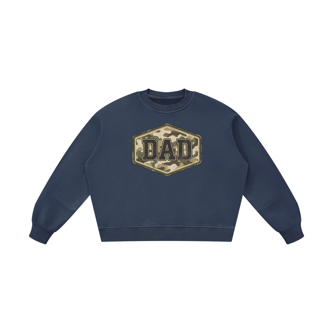 DAD LOVER UNISEX  Boxy Vintage Washed Sweatshirt