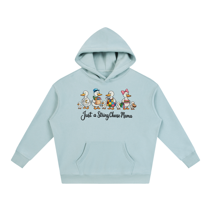 mom lover Just A String Cheese Mama Goose Family Hoodie