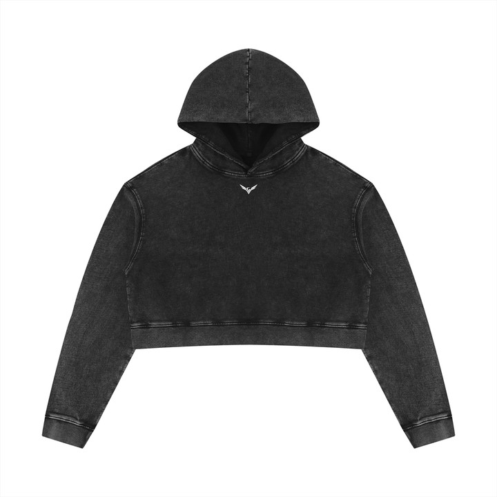 Women’s HODDIES Mineral Washed Crop Hoodie
