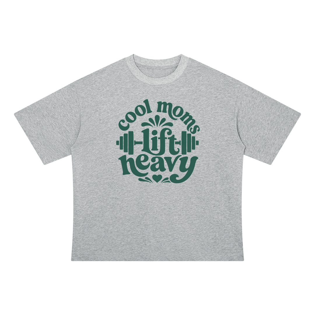 MOM LOVER Drop Shoulder Cotton T-Shirt