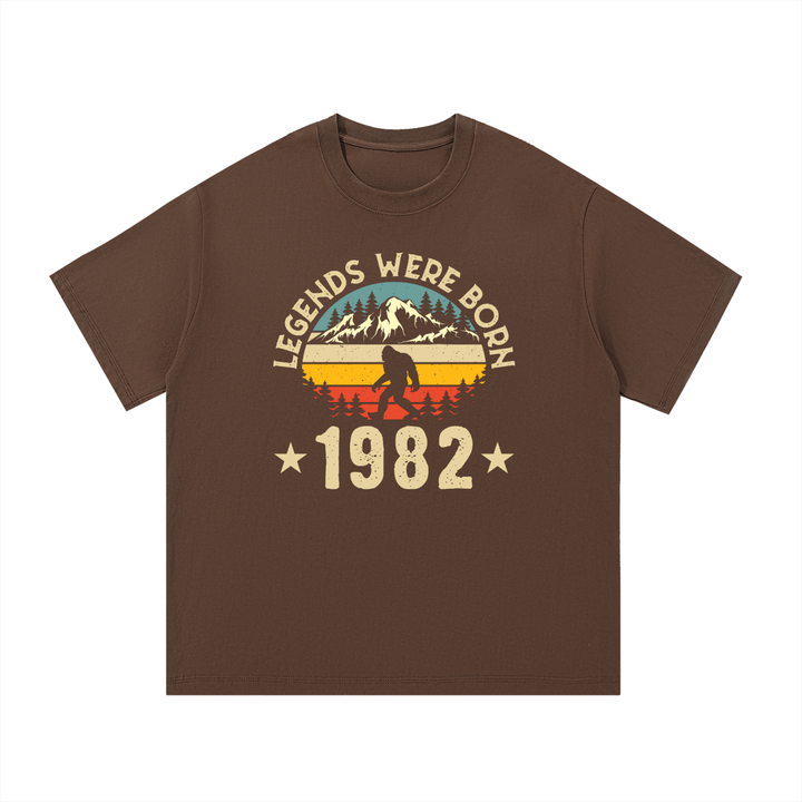 hiking lover Legends Were Born 1982 Retro Birthday Tee