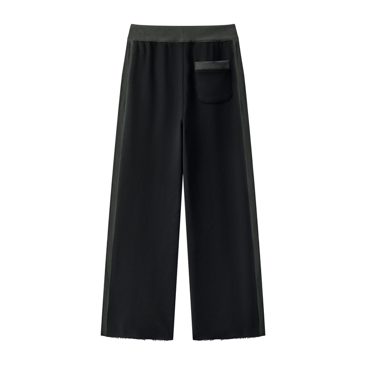 Women PENT  Color Block Raw Hem Sweatpants