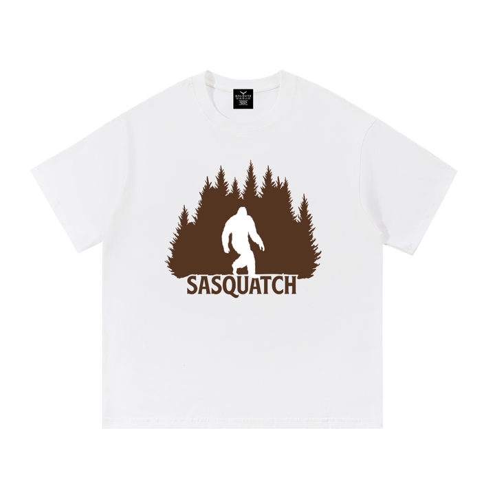 hiking lover Sasquatch Forest Silhouette Cotton Tee