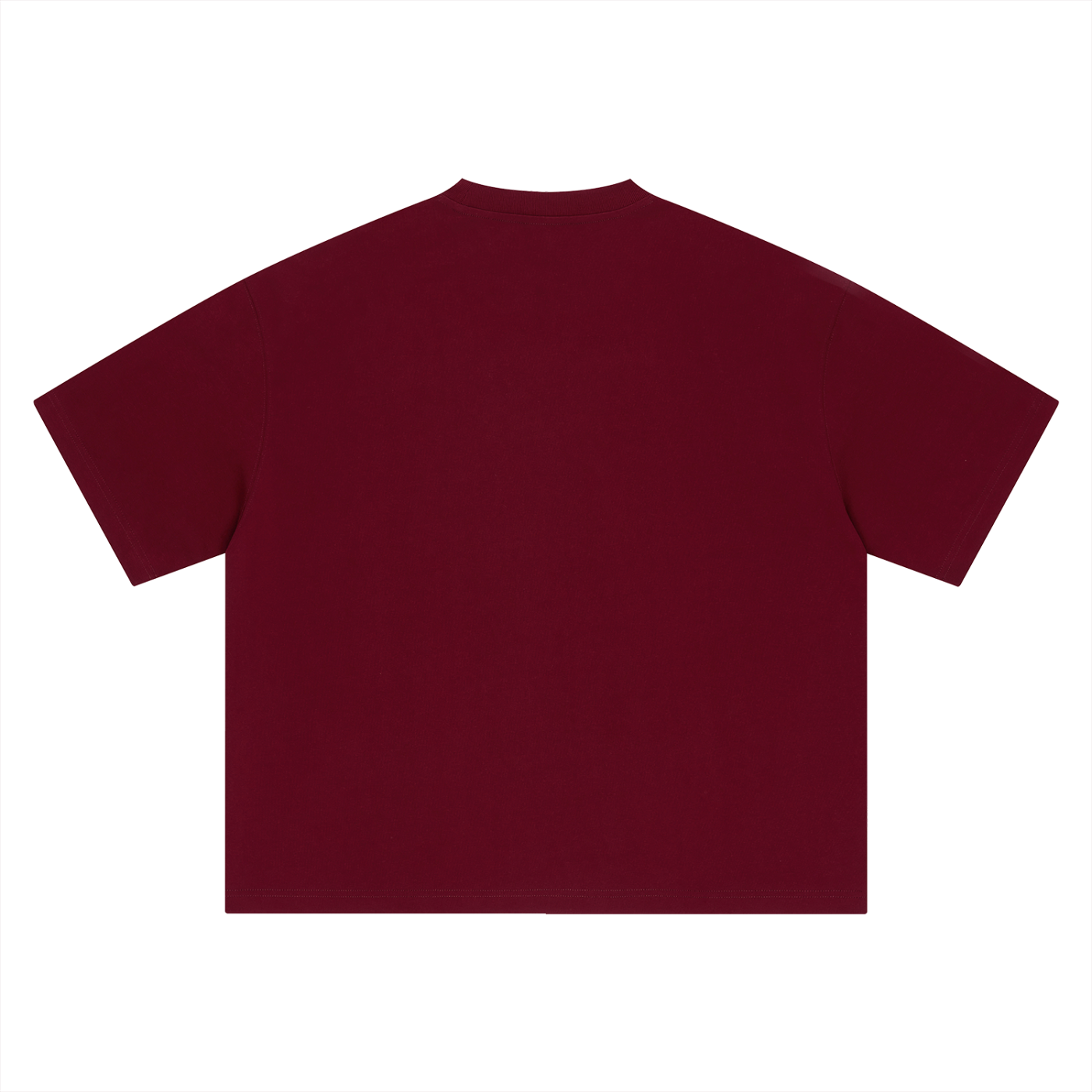 Safari Life For Adventure Vintage Overland Tee in Dark Red, back view.