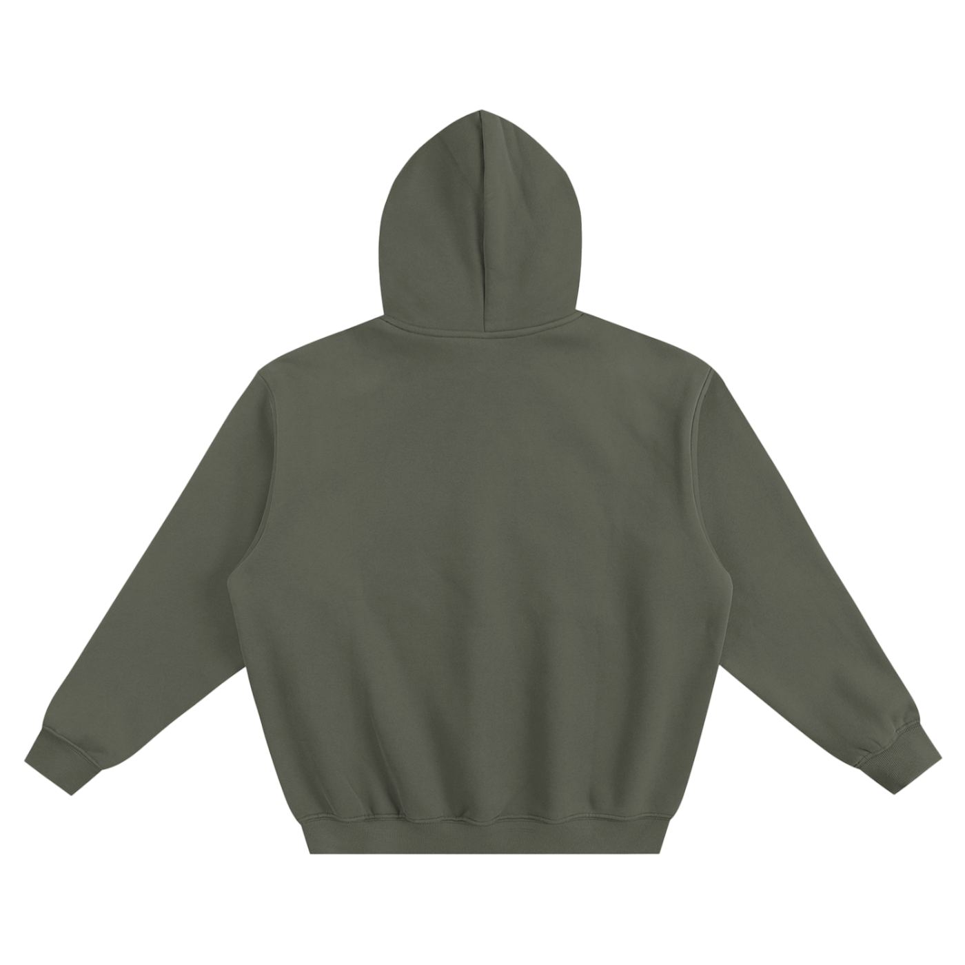 Lift Heavy Stay Wild Gorilla Weightlifting Hoodie in Dark Gray, back view.