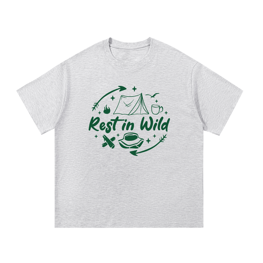 HIKING LOVER Rest In Wild Camping Line Art Tee
