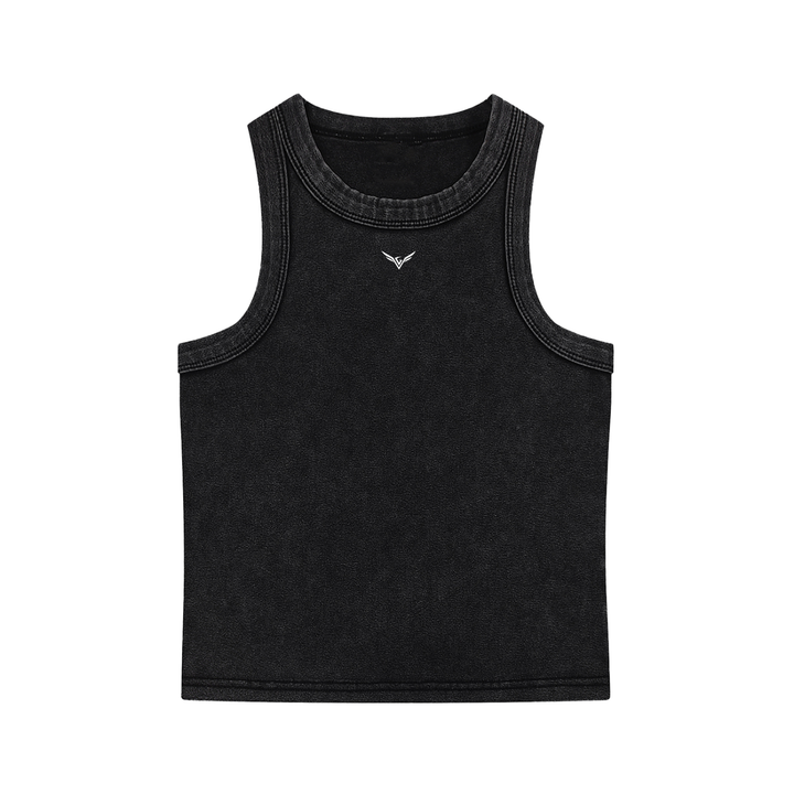 gym wear Logo Washed Cropped Tank