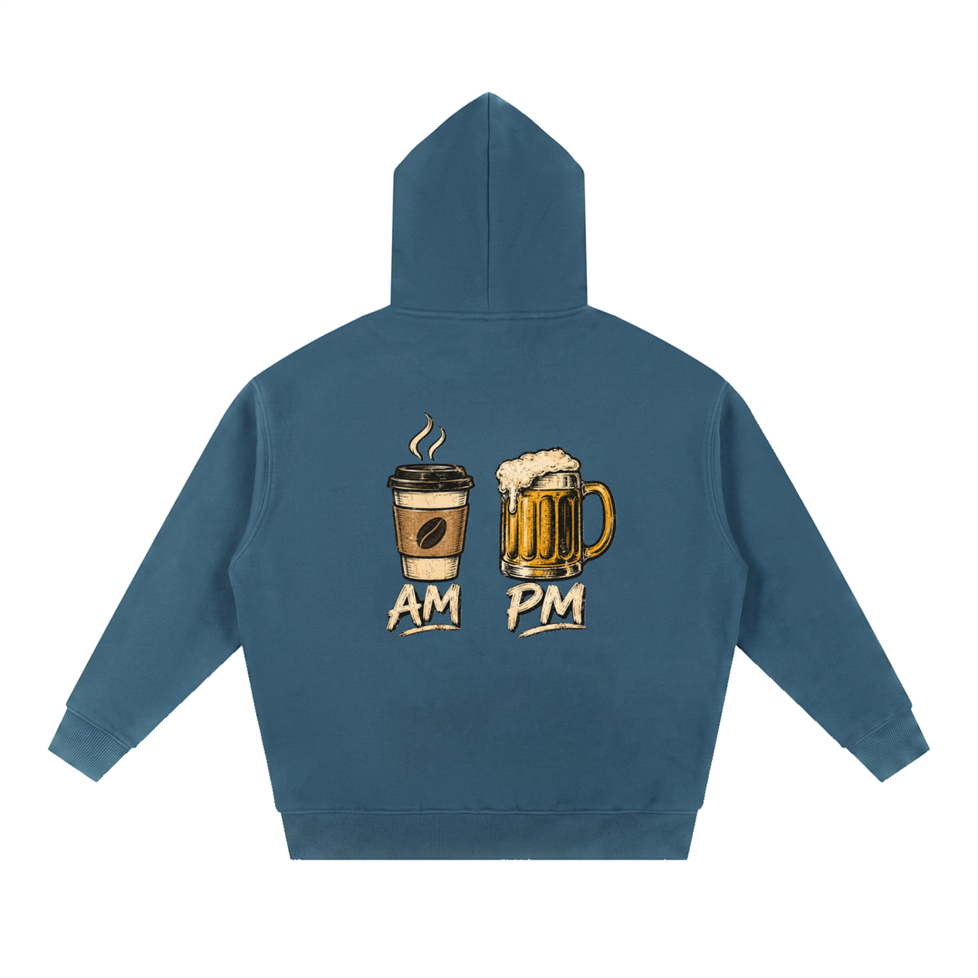 men graphic Essential Oversized Boxy Fit Fleece Hoodie