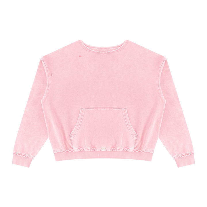 MEN HODDIES  Raw Edge Crewneck Sweatshirt