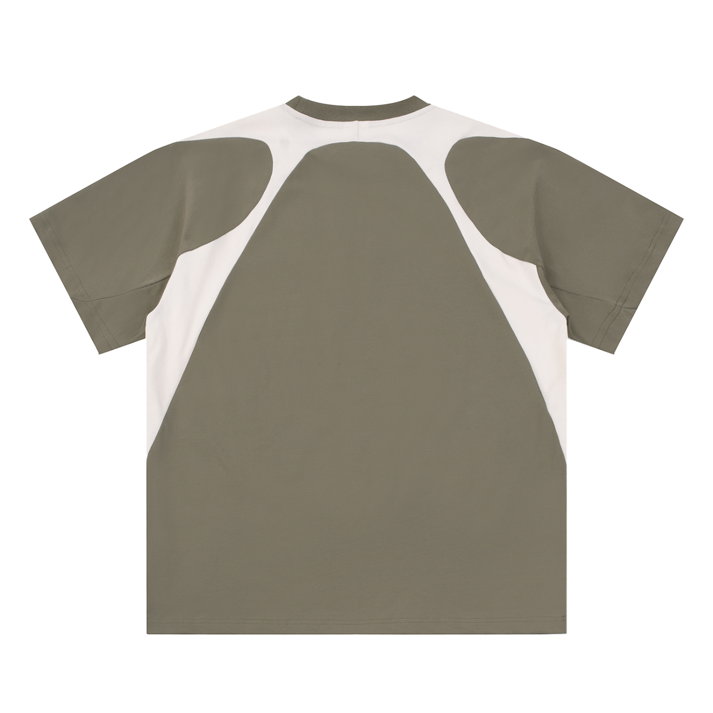 men brand t shirtContrast Panel Cotton T-Shirt