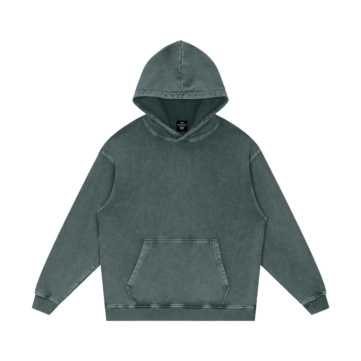 MEN HODDIES Snow Washed Loose Cotton Hoodie