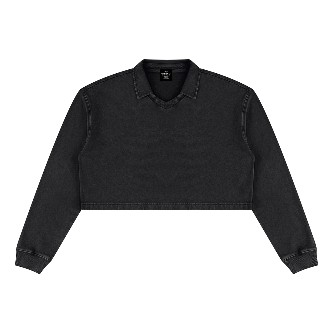 Women’ HODDIES Vintage Wash Crop Sweatshirt