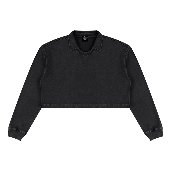 Women’ HODDIES Vintage Wash Crop Sweatshirt
