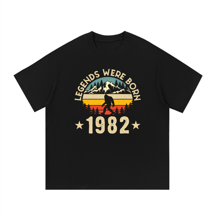 hiking lover Legends Were Born 1982 Retro Birthday Tee