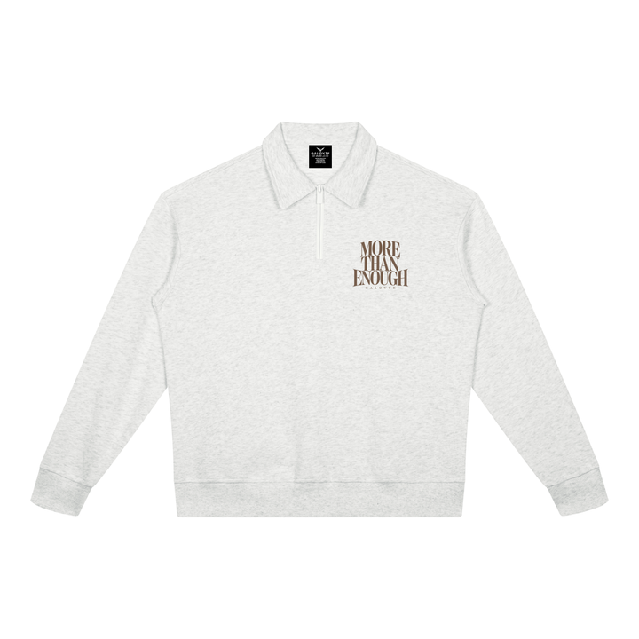 men graphic  Boxy Quarter-Zip Sweatshirt