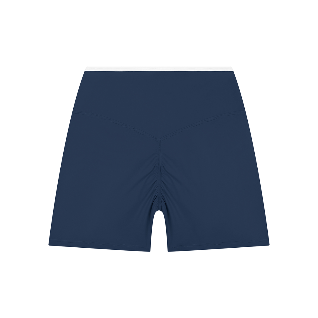 Women’s gym wear High Rise Color Block Yoga Shorts