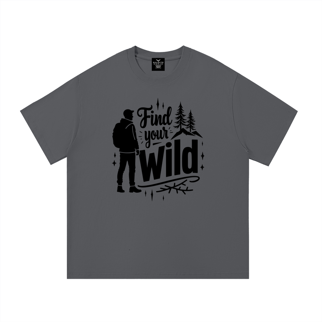 hiking lover Find Your Wild Hand-Lettered Outdoor Tee