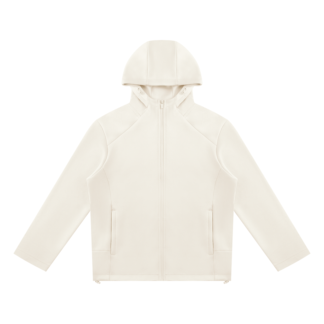 men hoddies Paneled Full Zip Hoodie
