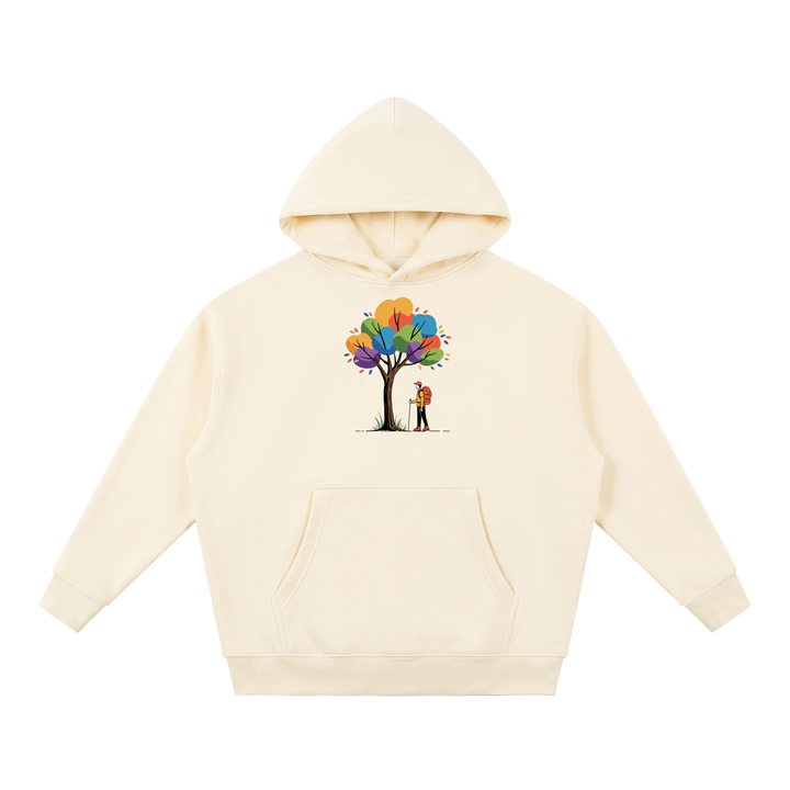 hiking lover Essential Oversized Boxy Fit Fleece Hoodie