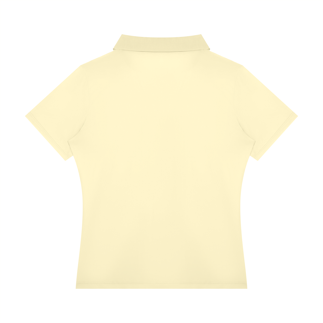Women’s gym wear Color Block Polo Shirt