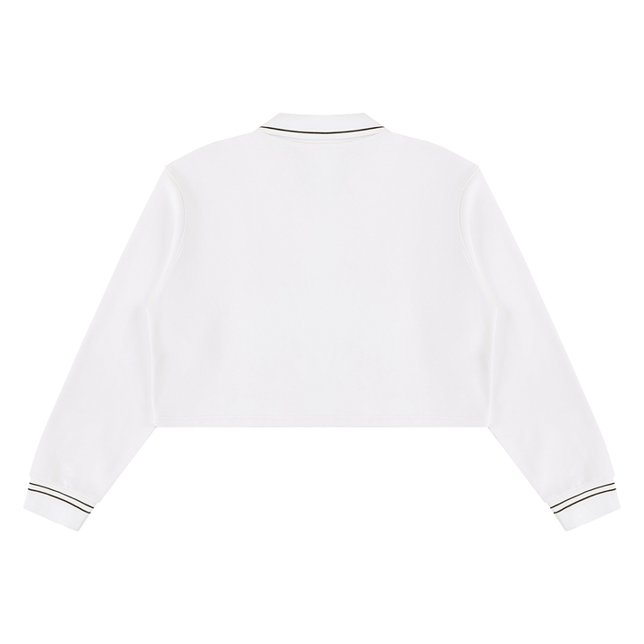 Women’s  hoddies Crop Collared Sweatshirt