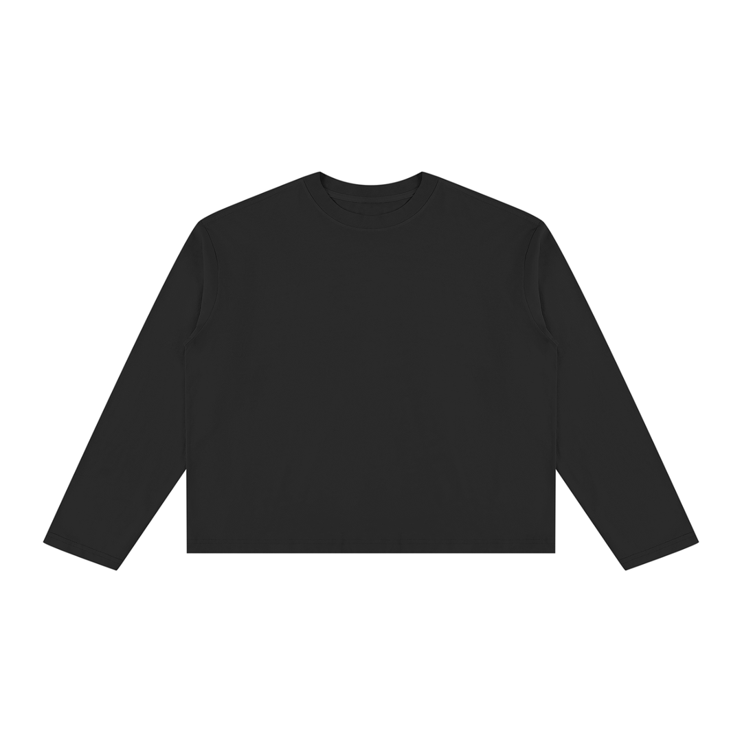 women t shirt Vintage Wash Long Sleeve Boxy T-Shirt