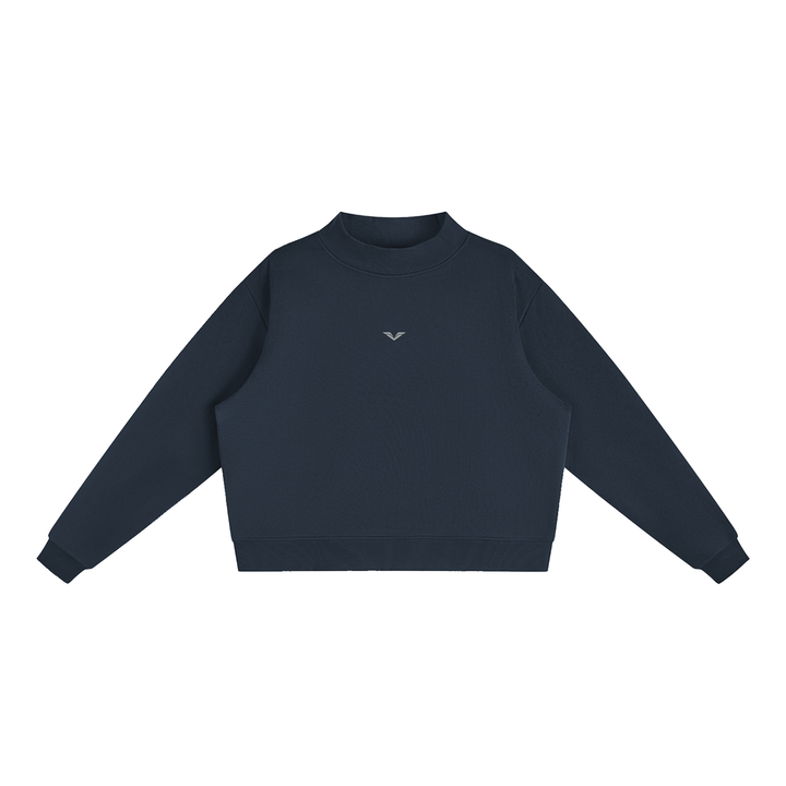 men brand Essential Fleece Mock-Neck Crew Sweatshirt