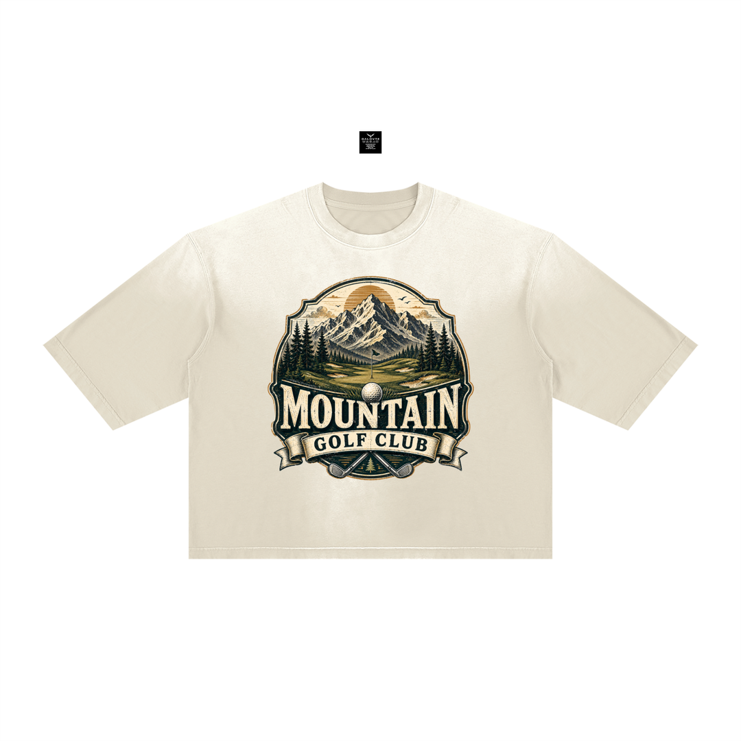 GOLF LOVER Unisex Vintage Wash Sunfade Boxy T-Shirt